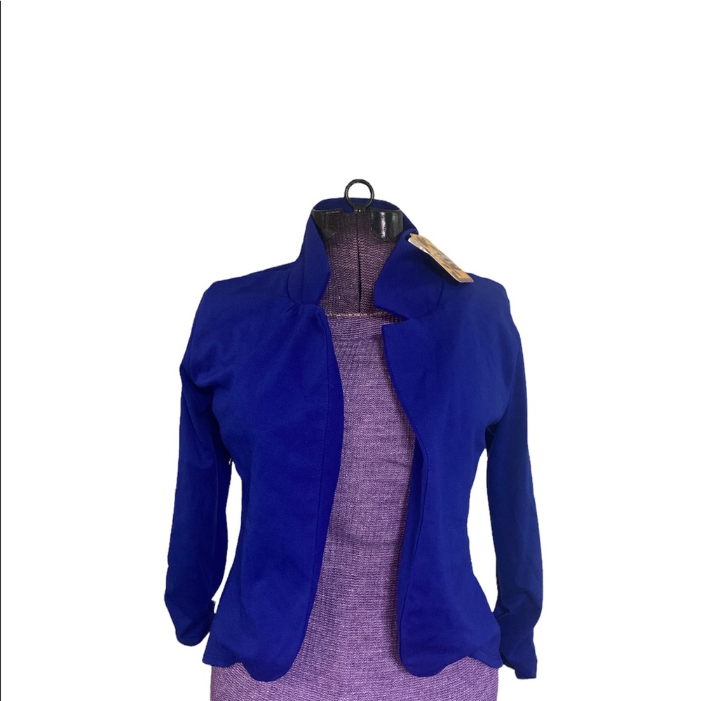Hybrid & Company Royal Blue Suit Jacket. Size: X-Small